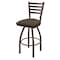 Holland Bar Stool Co 25" Swivel Counter Stool, Bronze Finish, Canter Earth Seat 41025BZ006 - alternate 1